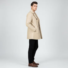 Load image into Gallery viewer, Men's Cream Vintage Jacket | Lightweight Mid-Season Outerwear – Leather Outlet
