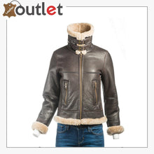 Load image into Gallery viewer, B3 Bomber Sheepskin Women Leather Jacket