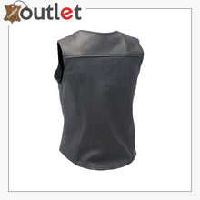 Load image into Gallery viewer, Brand New Womens Ladies Handmade Real Leather Biker Vest