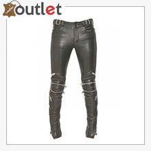Load image into Gallery viewer, Electric Zipper Mono Leather Pants