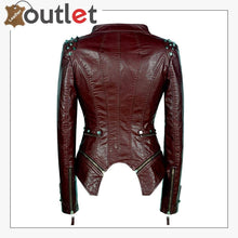 Load image into Gallery viewer, Fashion Studded Perfectly Leather Jacket