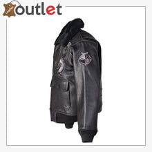 Load image into Gallery viewer, G-1 Wings of Gold Leather Bomber Jacket