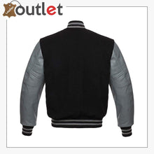 Load image into Gallery viewer, Genuine Leather Varsity Jacket For Men