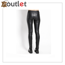 Load image into Gallery viewer, Women's Chick PU Leather Sexy Skinny Pants, Black
