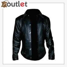 Load image into Gallery viewer, Handmade Sheepskin Leather Black shirt for men