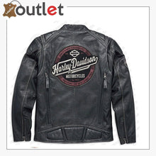 Load image into Gallery viewer, Harley Davidson Cowhide Black leather Jacket