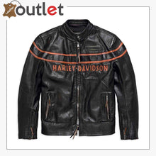 Load image into Gallery viewer, Harley-Davidson Men's Double Ton Slim Fit Leather Jacket