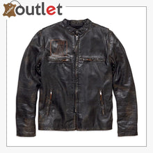 Load image into Gallery viewer, Harley-Davidson Men's Speed Distressed Slim Fit Leather Jacket