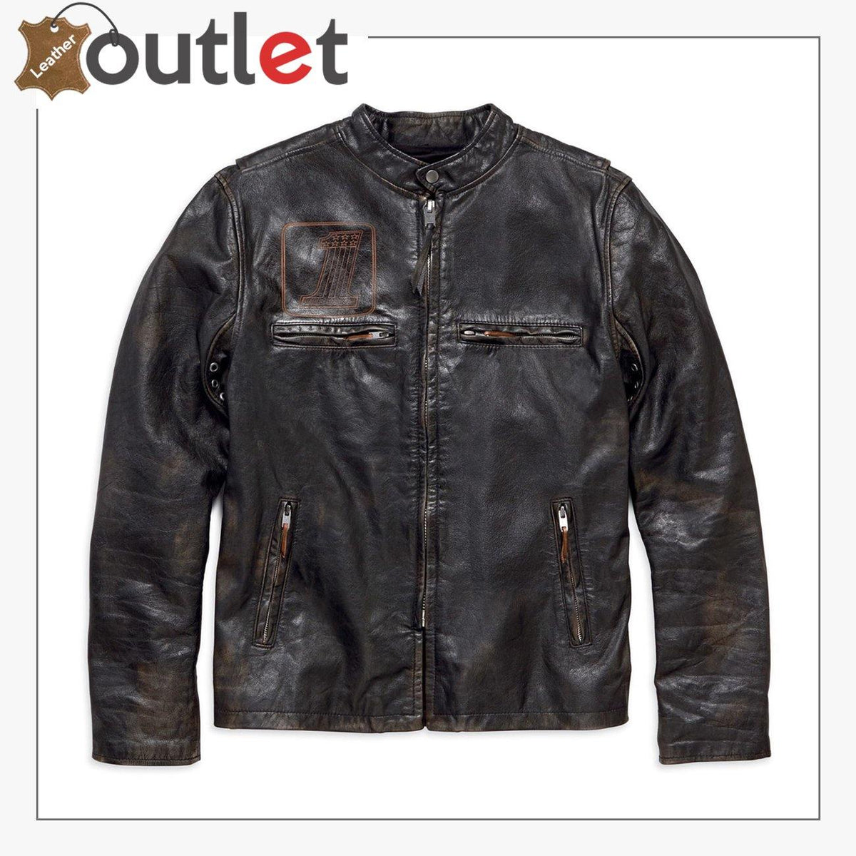 Harley Davidson Men s Speed Distressed Slim Fit Leather Jacket