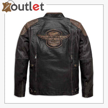 Load image into Gallery viewer, Harley-Davidson Men's Triple Vent System Trostel Leather Jacket - Leather Outlet