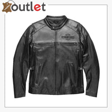 Load image into Gallery viewer, Harley-Davidson Men's Votary Color blocked Leather Jacket - Leather Outlet
