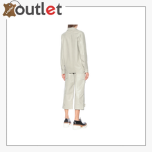 Load image into Gallery viewer, Blaine pleated faux leather shirt