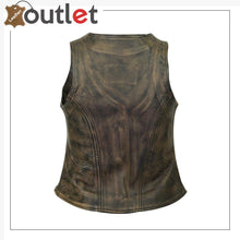 Load image into Gallery viewer, High Mileage Biker Leather Motorcycle Vest