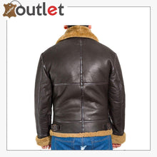 Load image into Gallery viewer, Men B3 Bomber Raf Leather Shearling Jacket