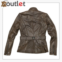Load image into Gallery viewer, Madrid Ladies Motorcycle Leather Jacket for Womens