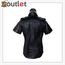 Load image into Gallery viewer, Men Very Hot Genuine Sheep Premium leather Police Shirt
