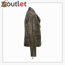 Load image into Gallery viewer, Men's Brown Sheep Leather Vintage Style Biker Fashion Casual Leather Jacket - Leather Outlet