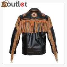Load image into Gallery viewer, Men's Cowboy Genuine Cowhide Leather Jacket - Leather Outlet