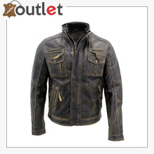 Load image into Gallery viewer, Mens Black Warm Fashion Leather Jacket