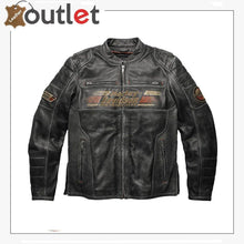Load image into Gallery viewer, Mens Harley Davidson Classic Motorcycle Leather Jacket