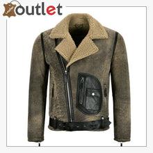 Load image into Gallery viewer, Mens RAF B3 Sheepskin Flying Leather Bomber Jacket - Leather Outlet