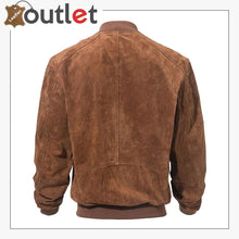Load image into Gallery viewer, Mens Vintage Leather Baseball Bomber Jacket
