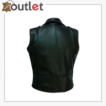 Load image into Gallery viewer, Motorcycle Mens Genuine Leather Biker Vest