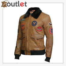 Load image into Gallery viewer, Men's Leather Jacket Genuine Lamb Skin with Detachable Collar Leather Outlet