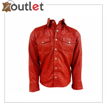 Load image into Gallery viewer, Leather White Short Sleeve Shirt