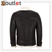 Load image into Gallery viewer, New Sheepskin B3 Leather Bomber Jacket Brown For Men
