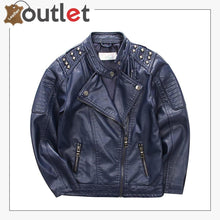 Load image into Gallery viewer, New Simple Studded Leather jacket For Men