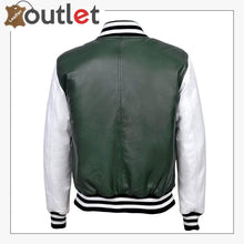 Load image into Gallery viewer, New Varsity Baseball Green White Mens Slim Fit