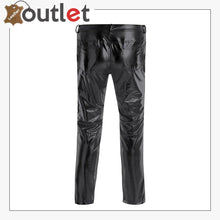 Load image into Gallery viewer, Night Club Leather Metallic Straight Pant Trouser