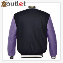 Load image into Gallery viewer, Original American Varsity Real Purple Leather Jacket For Women