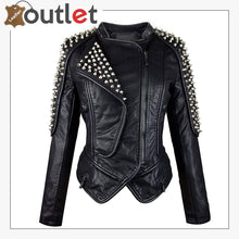 Load image into Gallery viewer, PU Short Jacket Coat Moto Biker Jacket