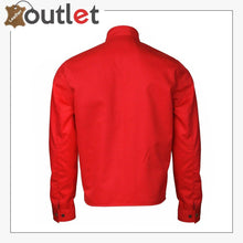 Load image into Gallery viewer, Red Fashion Leather Slim Fit Jacket For Mens