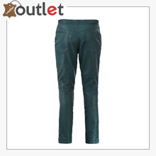 Load image into Gallery viewer, Soft Prussian Blue Zoey Leather Pants