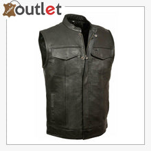 Load image into Gallery viewer, Top High Quality Leather Vest For Men
