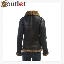 Load image into Gallery viewer, Women B3 Bomber Shearling Leather Jacket
