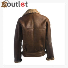 Load image into Gallery viewer, Women Brown Shearling Leather Jacket