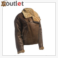 Load image into Gallery viewer, Women Brown Shearling Leather Jacket