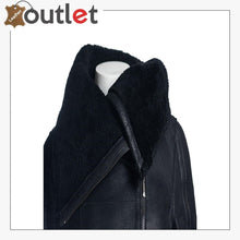 Load image into Gallery viewer, Women Sheepskin Oversized Collar Jacket