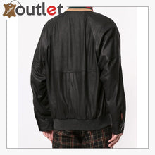 Laden Sie das Bild in den Galerie-Viewer, Web Collar Womens Leather Bomber Jacket - Leather Outlet