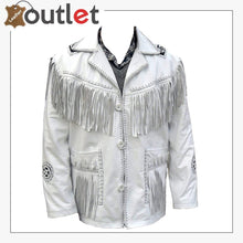Load image into Gallery viewer, Western Cowboy Real Leather Jacket For Men