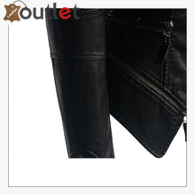Load image into Gallery viewer, Winter Motorcycle Pure leather Jacket Women - Leather Outlet