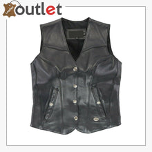 Load image into Gallery viewer, Womens Harley Davidson Motorcycle Leather Vest