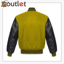 Load image into Gallery viewer, Wool & Leather Letterman Varsity Jacket for Womens - Leather Outlet