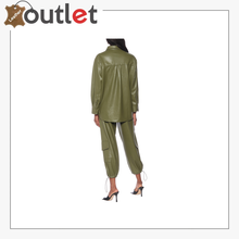 Load image into Gallery viewer, Yoyo faux leather shirt