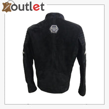 Load image into Gallery viewer, Black Suede Leather Jacket Leather Outlet