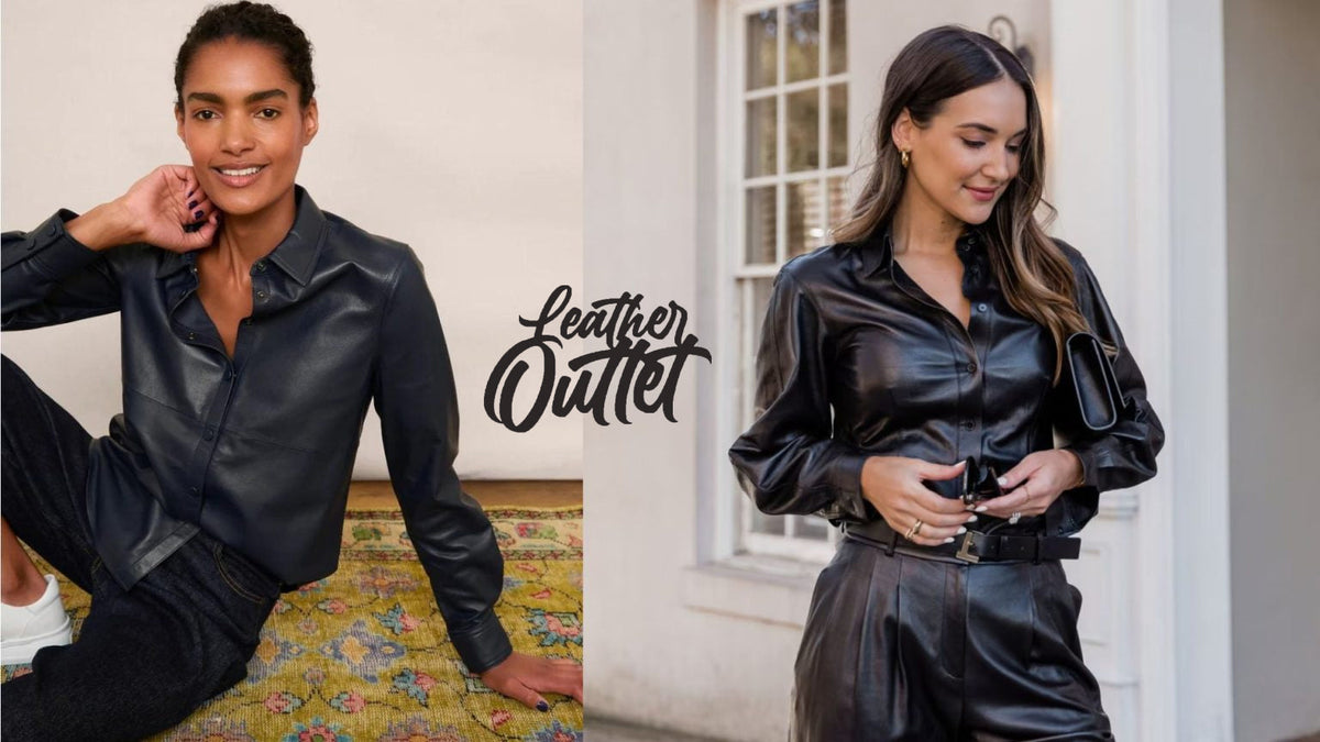 How to Style Your Women's Leather Shirt for the Office